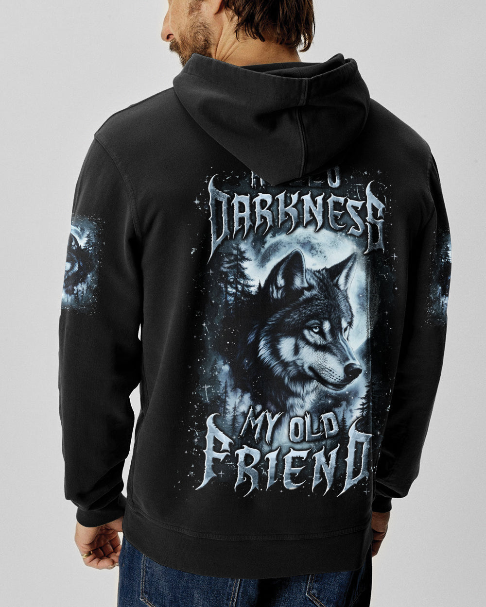 HELLO DARKNESS MY OLD FRIEND WOLF ALL OVER PRINT - YHLN2312252
