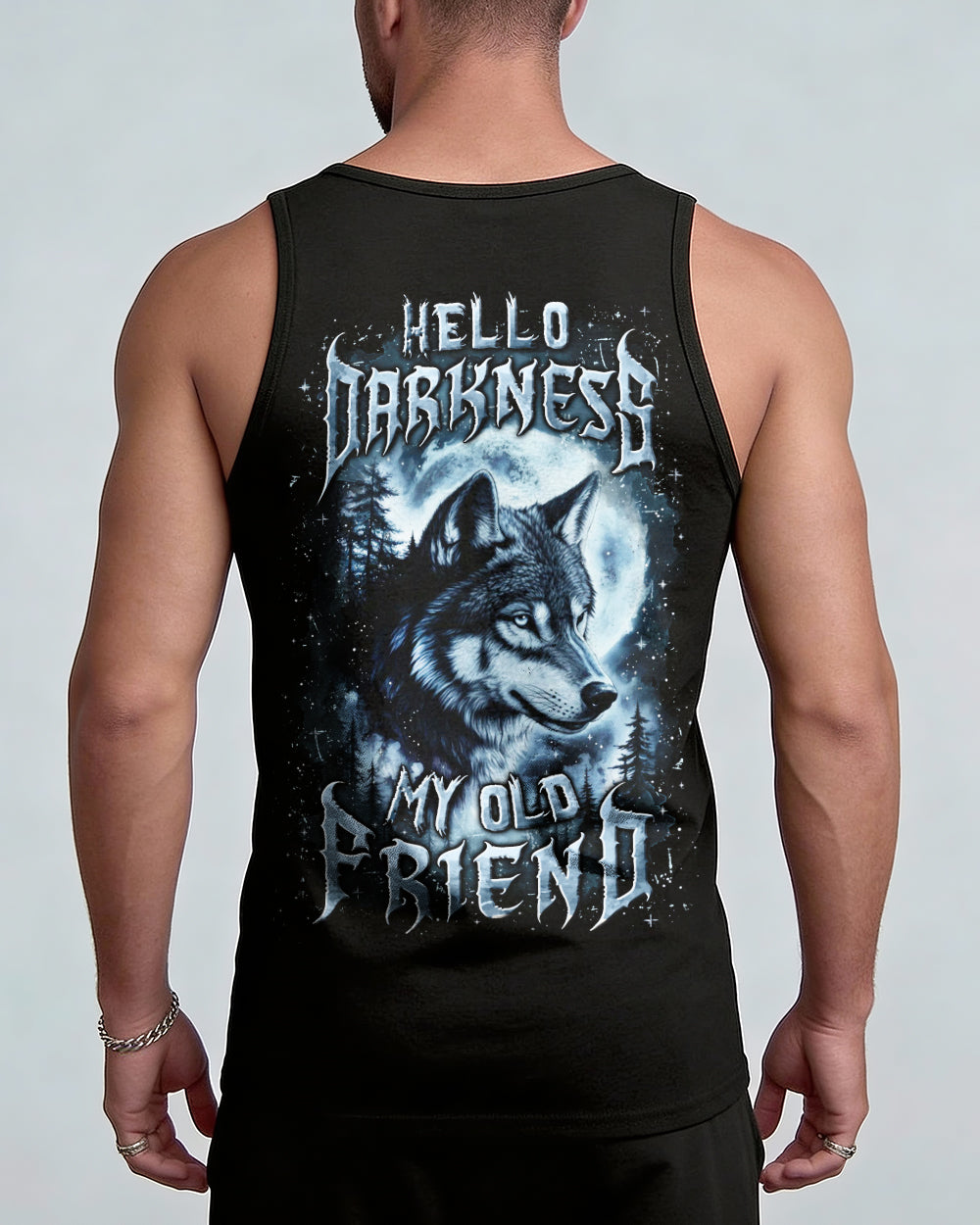 HELLO DARKNESS MY OLD FRIEND WOLF ALL OVER PRINT - YHLN2312252