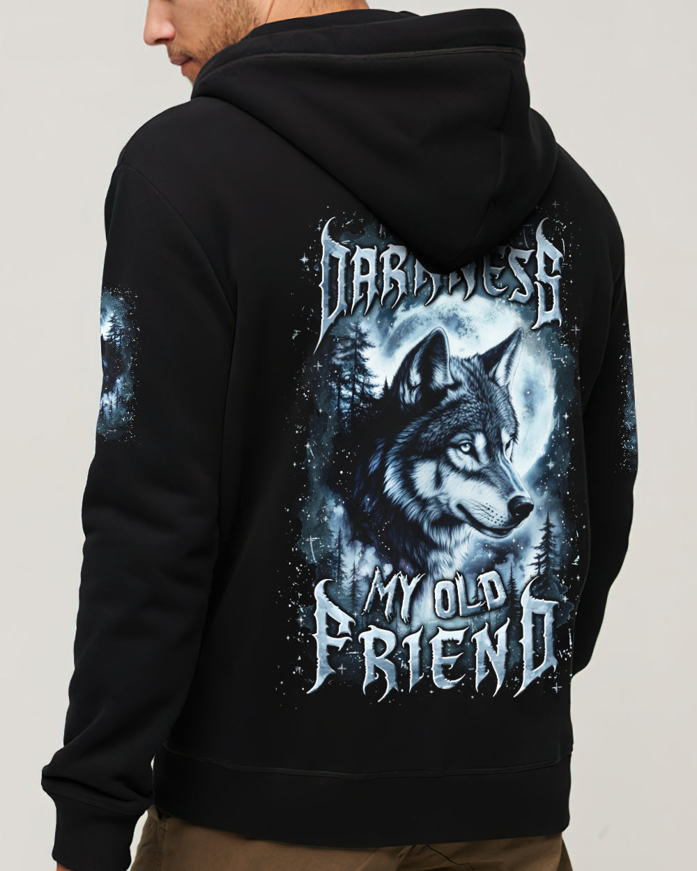 HELLO DARKNESS MY OLD FRIEND WOLF ALL OVER PRINT - YHLN2312252