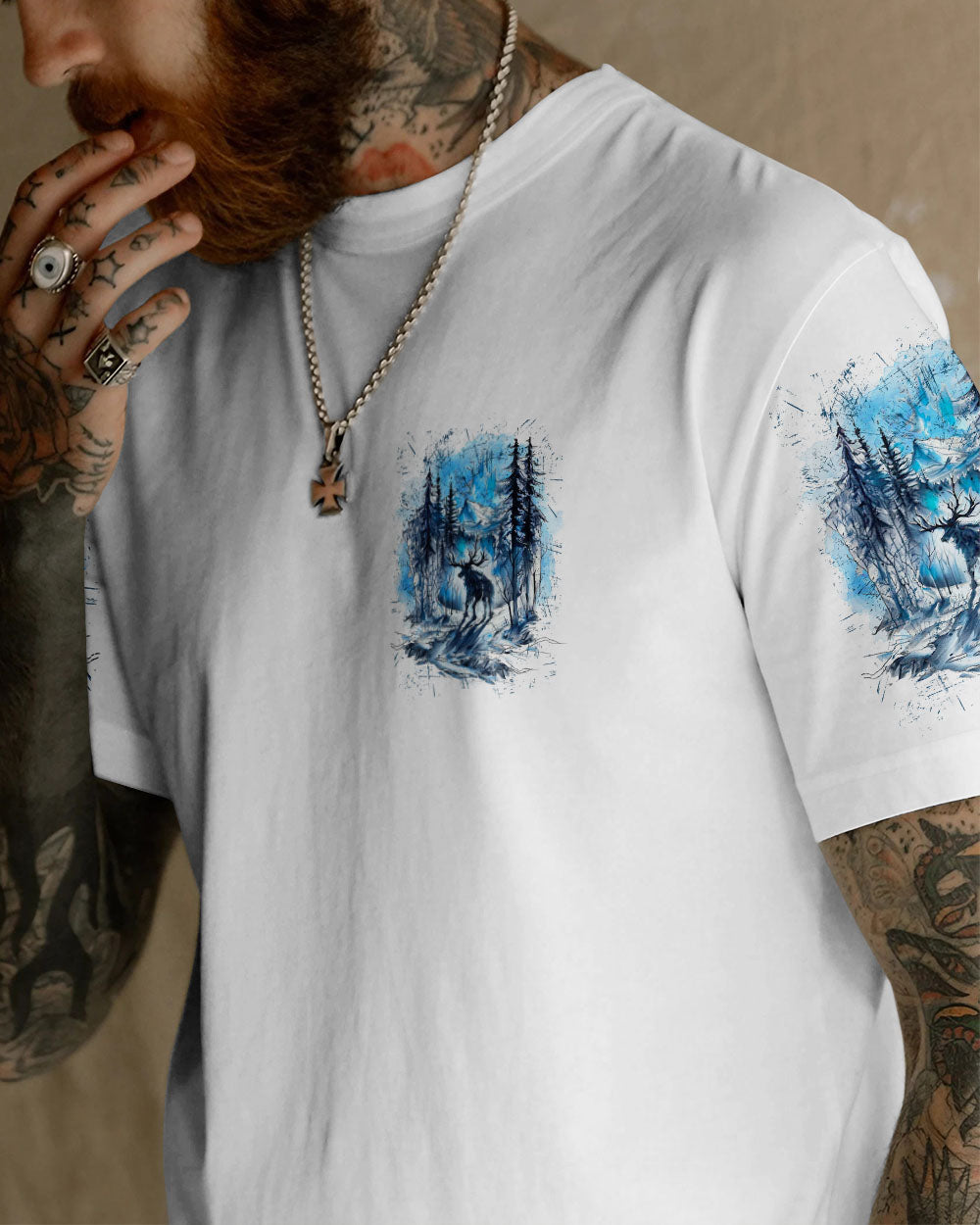 THE CLOSER I GET TO NATURE DEER HUNTING ALL OVER PRINT - YHLN2507241