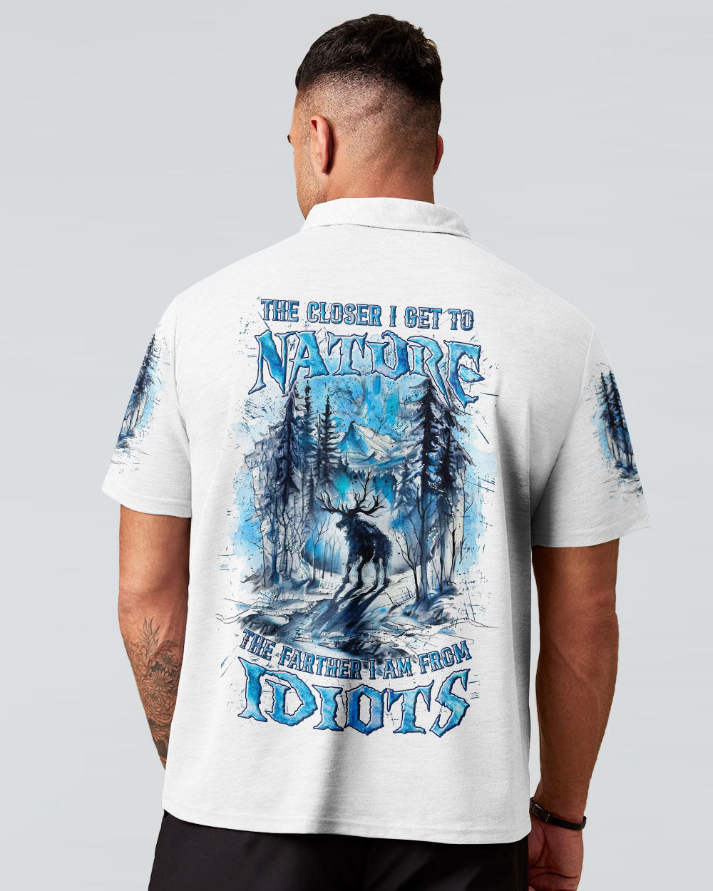 THE CLOSER I GET TO NATURE DEER HUNTING ALL OVER PRINT - YHLN2507241