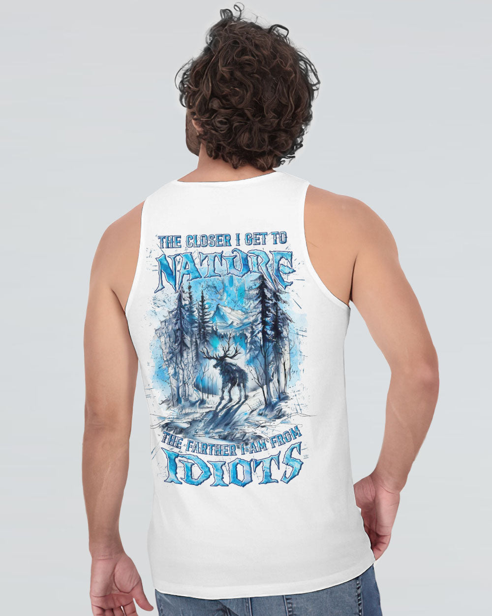 THE CLOSER I GET TO NATURE DEER HUNTING ALL OVER PRINT - YHLN2507241