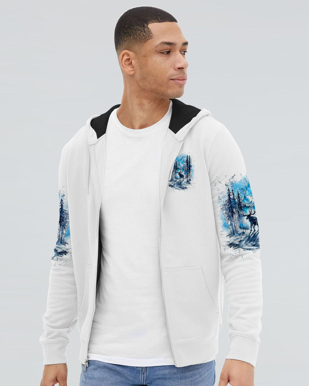 THE CLOSER I GET TO NATURE DEER HUNTING ALL OVER PRINT - YHLN2507241