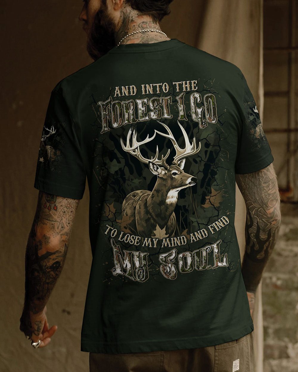 AND INTO THE FOREST I GO DEER ALL OVER PRINT - YHLN2509254
