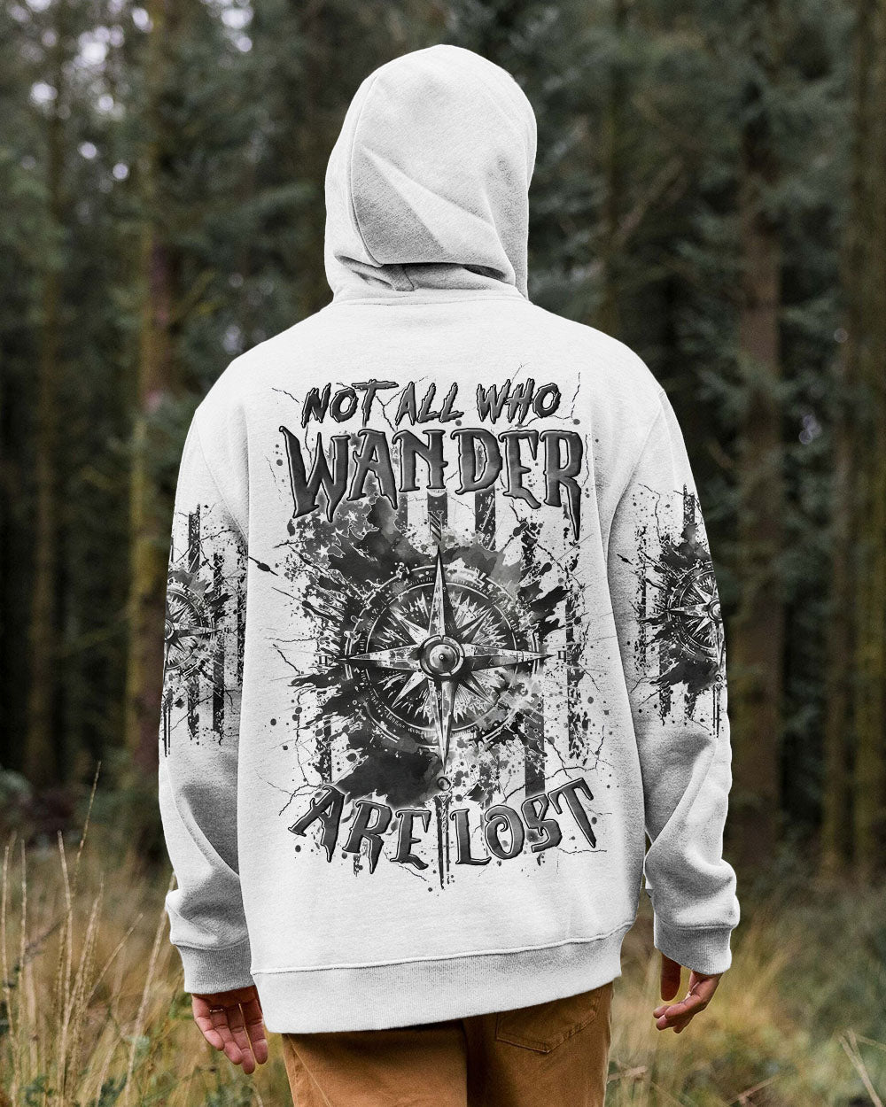 NOT ALL WHO WANDER ARE LOST COMPASS ALL OVER PRINT - YHLN2907242