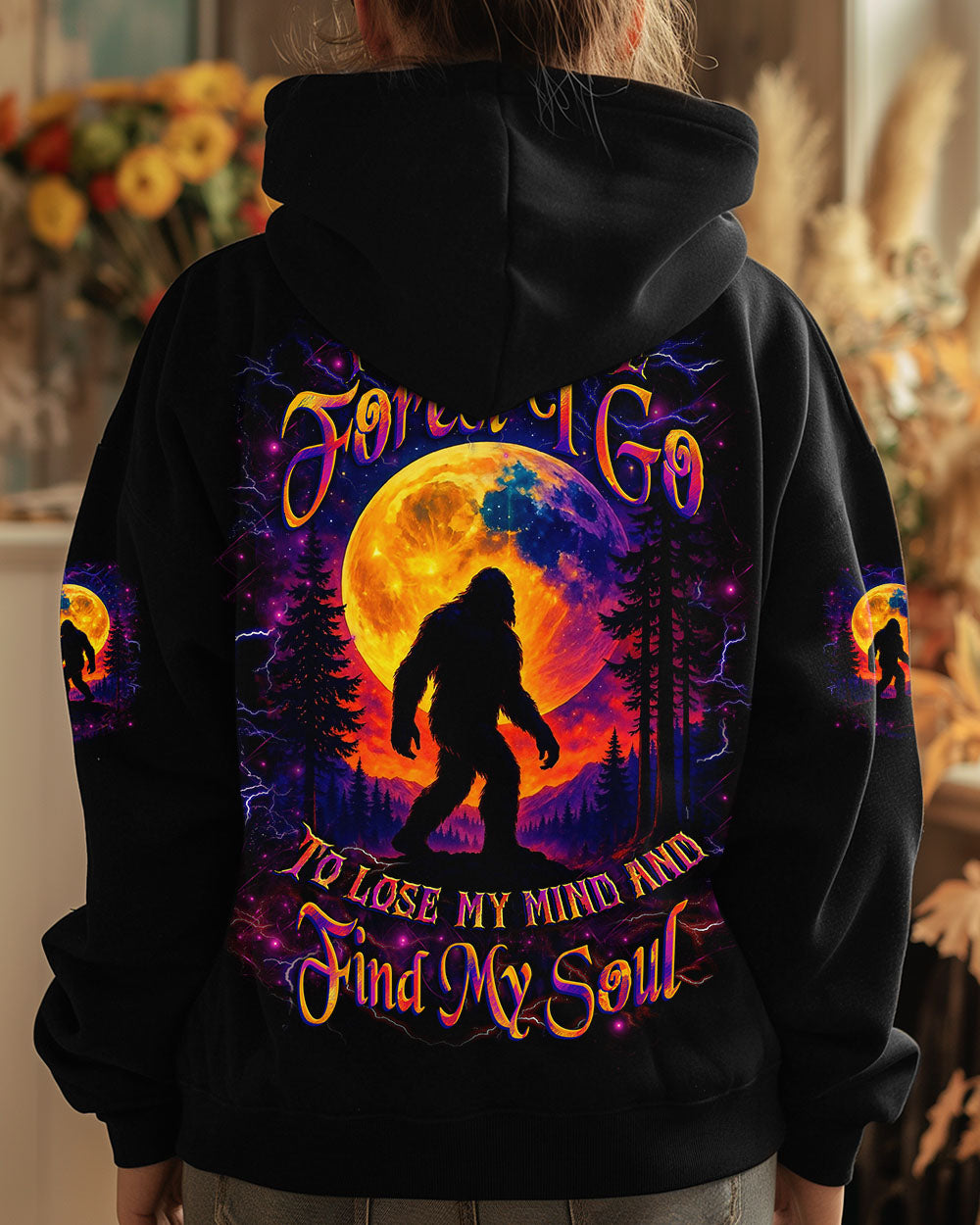 AND INTO THE FOREST I GO BIGFOOT ALL OVER PRINT - YHLT0307251