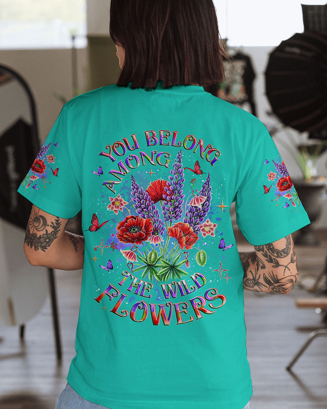 YOU BELONG THE WILDFLOWERS ALL OVER PRINT - YHLT0804254
