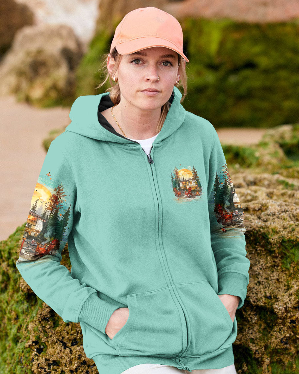 IT'S ALWAYS HAPPY HOUR WHEN I'M CAMPING ALL OVER PRINT - YHLT0807243