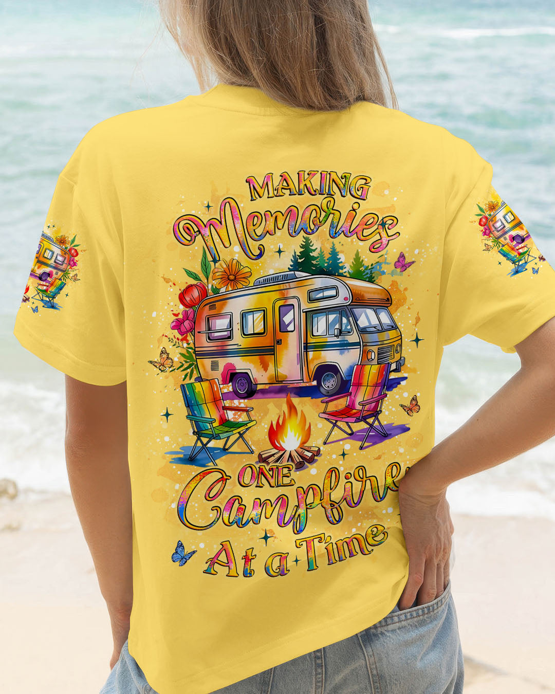 MAKING MEMORIES ONE CAMPFIRE AT A TIME ALL OVER PRINT - YHLT1709252