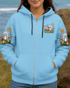 SOME GIRLS ARE BORN WITH CAMPING FLAMINGO ALL OVER PRINT - YHLT1809251