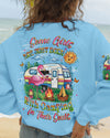 SOME GIRLS ARE BORN WITH CAMPING FLAMINGO ALL OVER PRINT - YHLT1809251