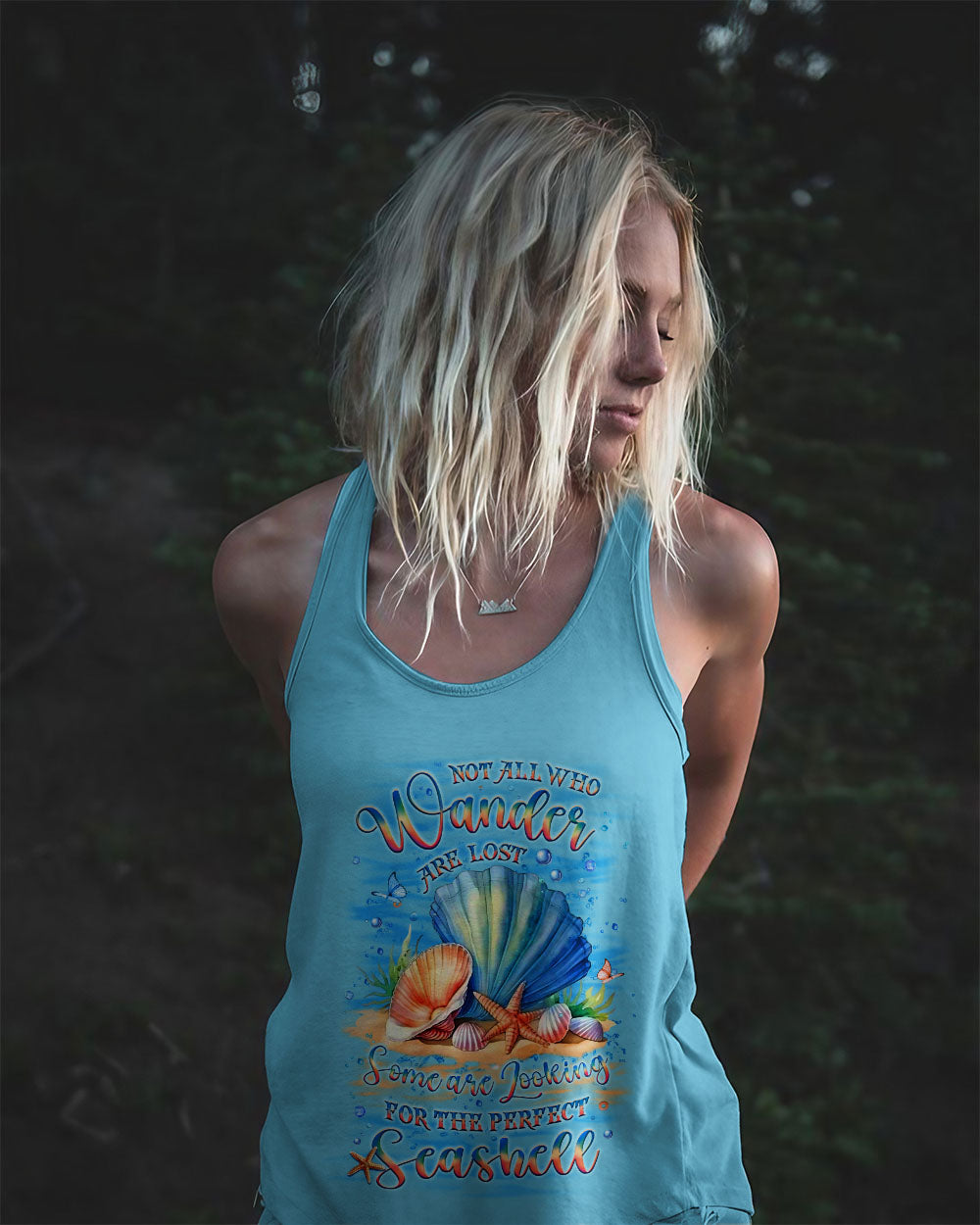 NOT ALL WHO WANDER ARE LOST SEASHELL ALL OVER PRINT - YHLT2406243