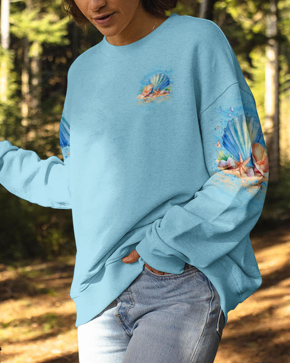 NOT ALL WHO WANDER ARE LOST SEASHELL ALL OVER PRINT - YHLT2406243