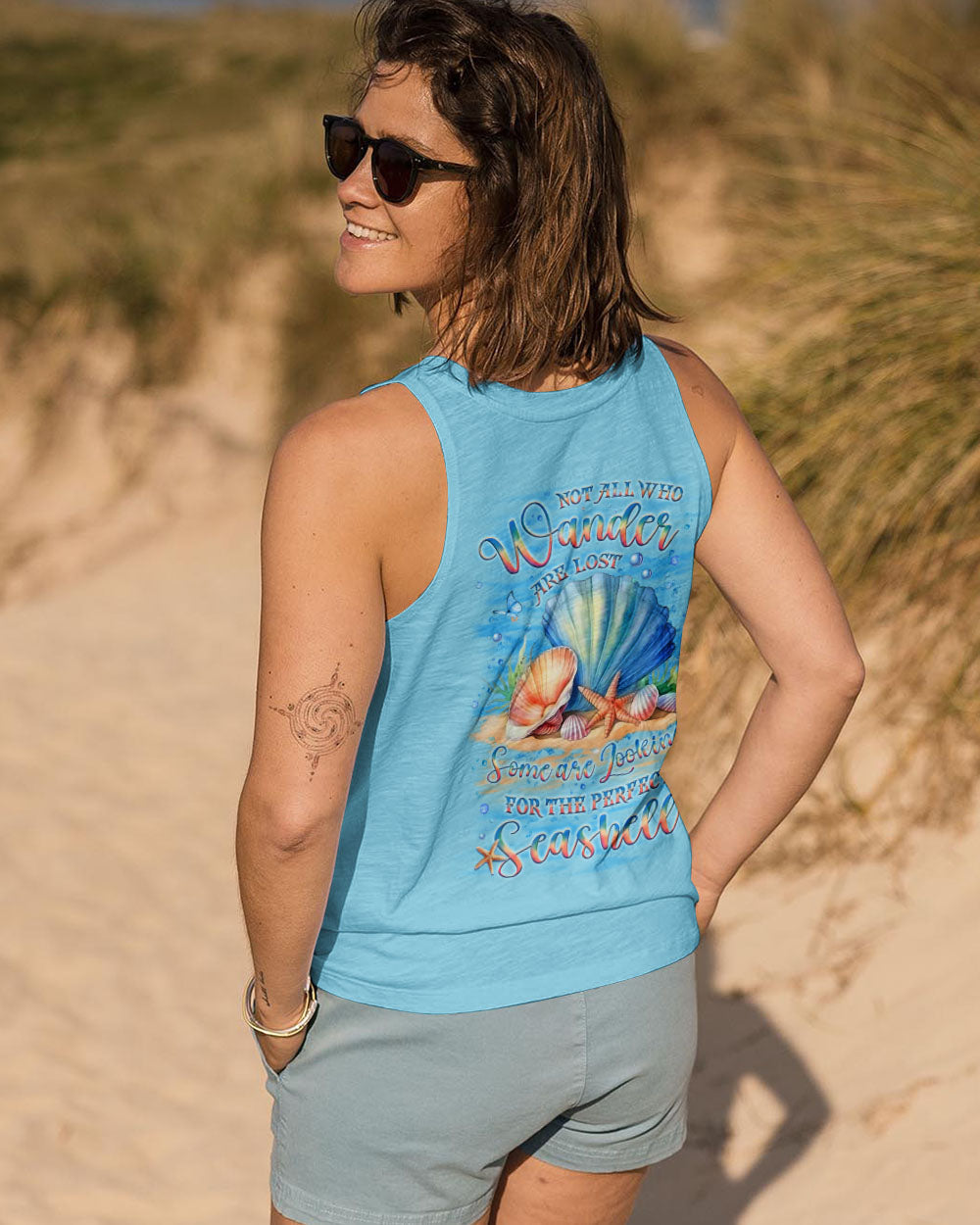 NOT ALL WHO WANDER ARE LOST SEASHELL ALL OVER PRINT - YHLT2406243