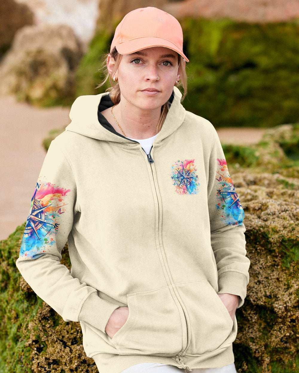 NOT ALL WHO WANDER ARE LOST COMPASS ALL OVER PRINT - YHLT2507242