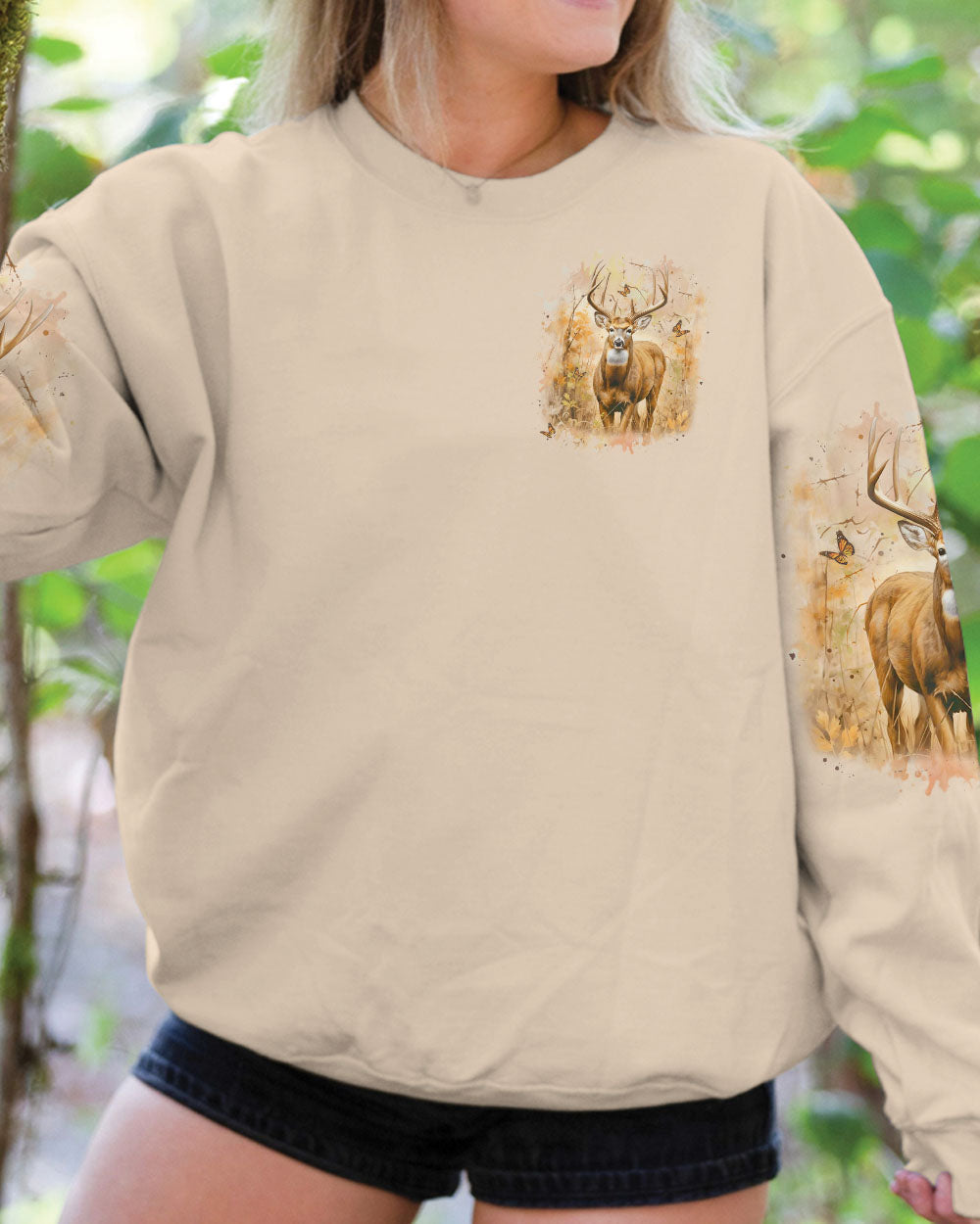 THE CLOSER I GET TO NATURE DEER HUNTING ALL OVER PRINT - YHLT2511241