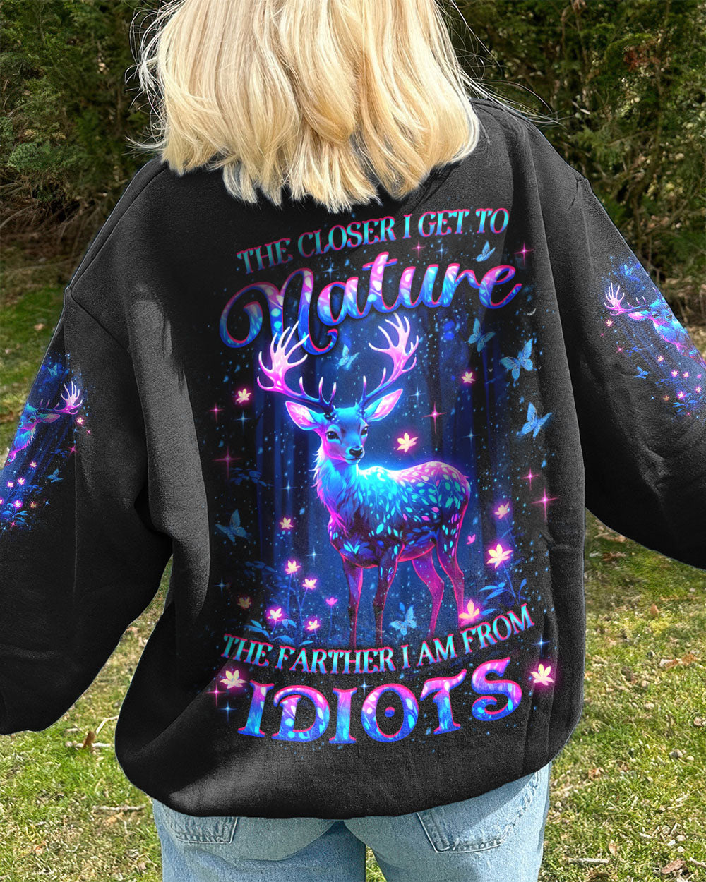 THE CLOSER I GET TO NATURE DEER ALL OVER PRINT - YHLT2609253