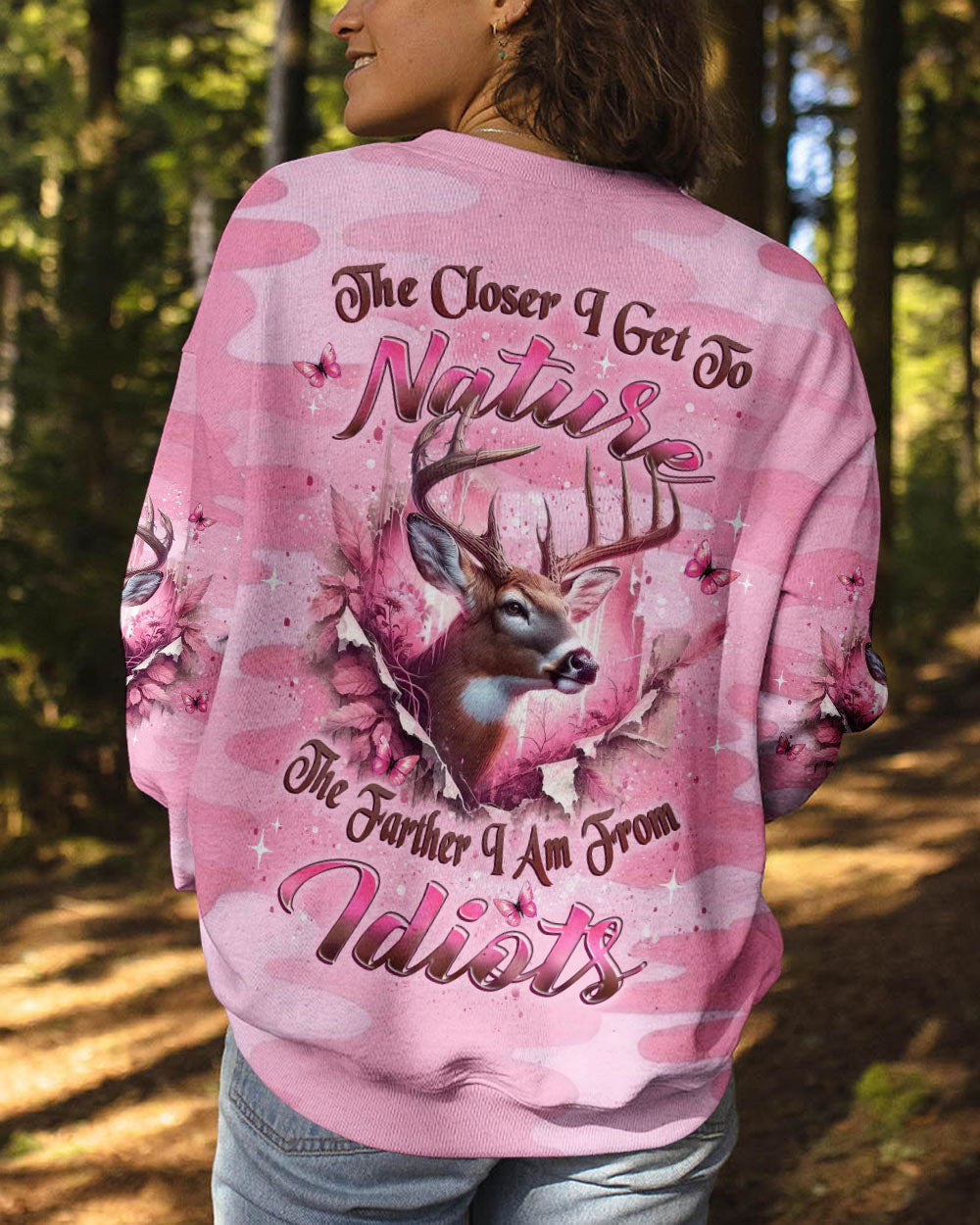 THE CLOSER I GET TO NATURE DEER ALL OVER PRINT - YHLT2909251