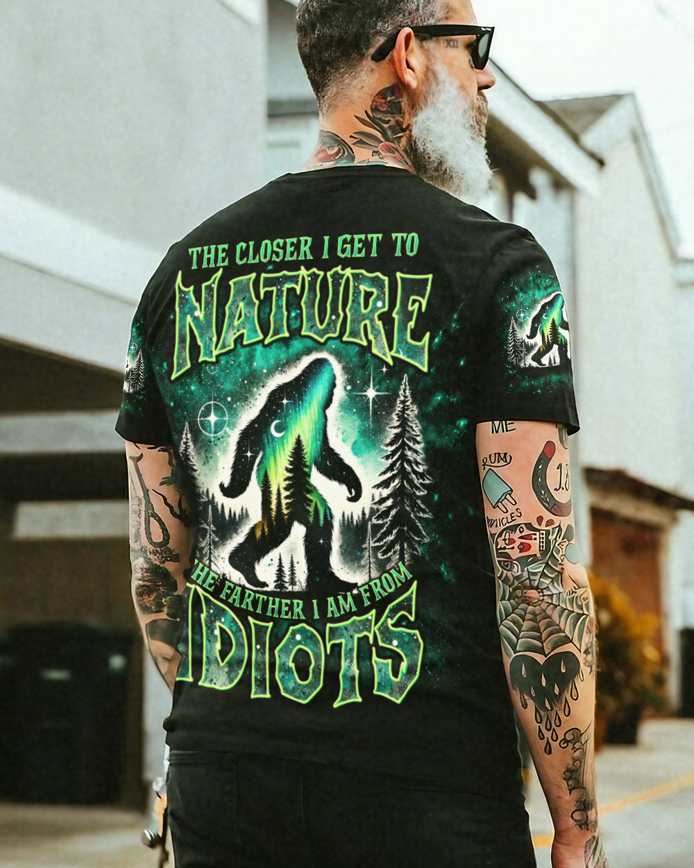 THE CLOSER I GET TO NATURE BIGFOOT ALL OVER PRINT -  TLNT1111243