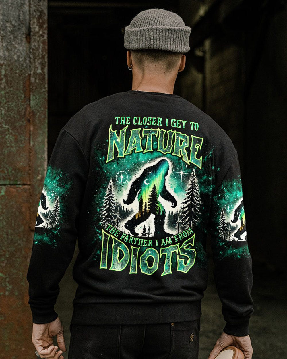 THE CLOSER I GET TO NATURE BIGFOOT ALL OVER PRINT -  TLNT1111243