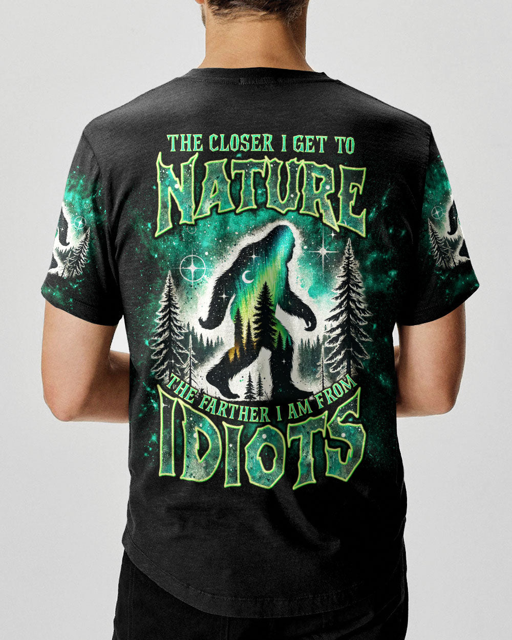 THE CLOSER I GET TO NATURE BIGFOOT ALL OVER PRINT -  TLNT1111243