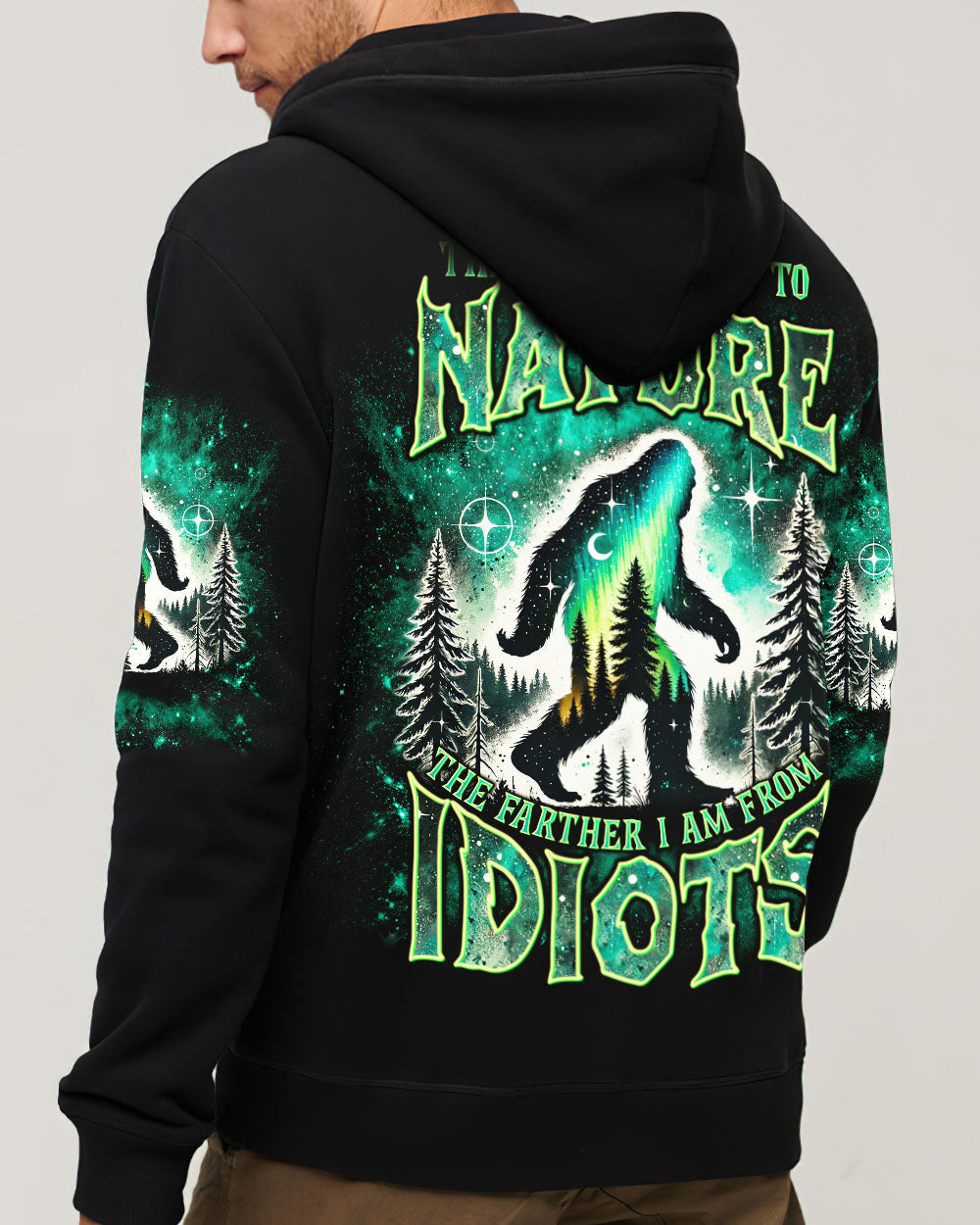 THE CLOSER I GET TO NATURE BIGFOOT ALL OVER PRINT -  TLNT1111243