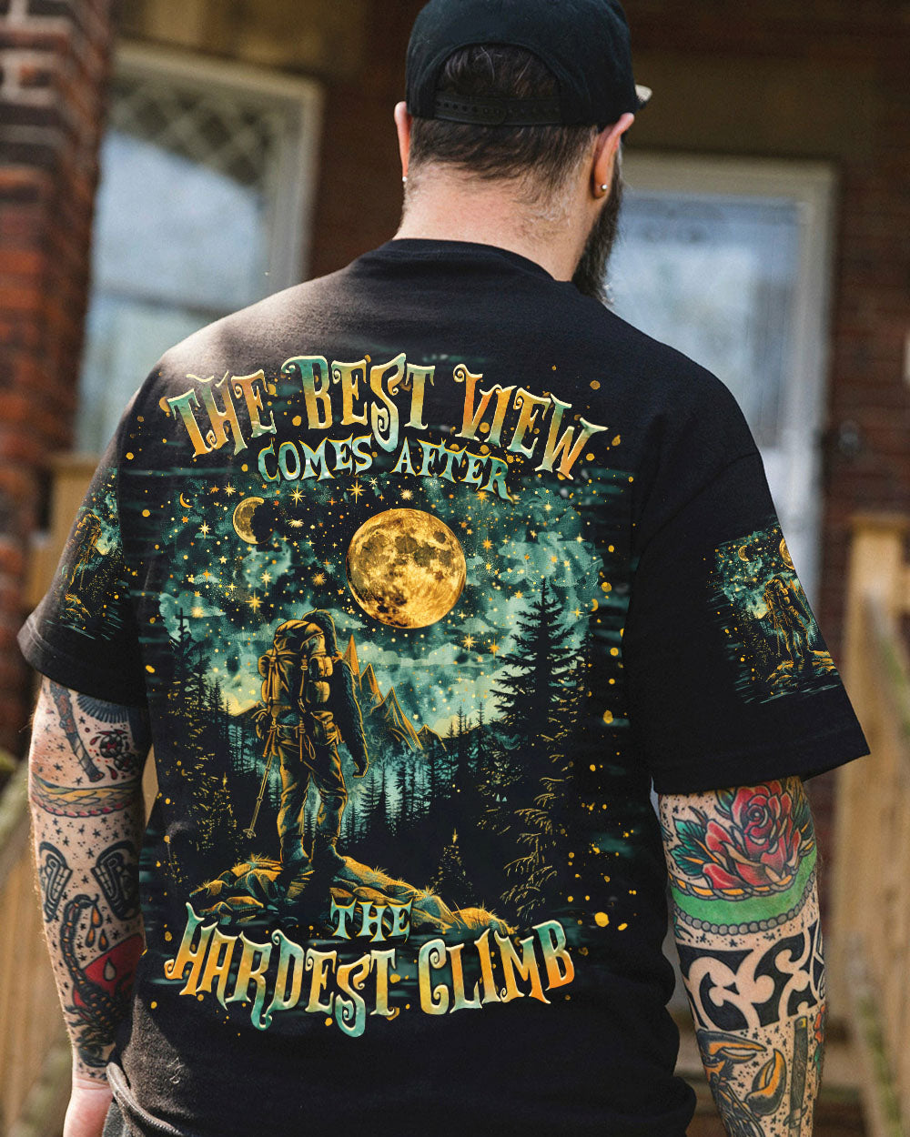 THE BEST VIEW COMES AFTER BIGFOOT HIKING ALL OVER PRINT - TLTR0701254