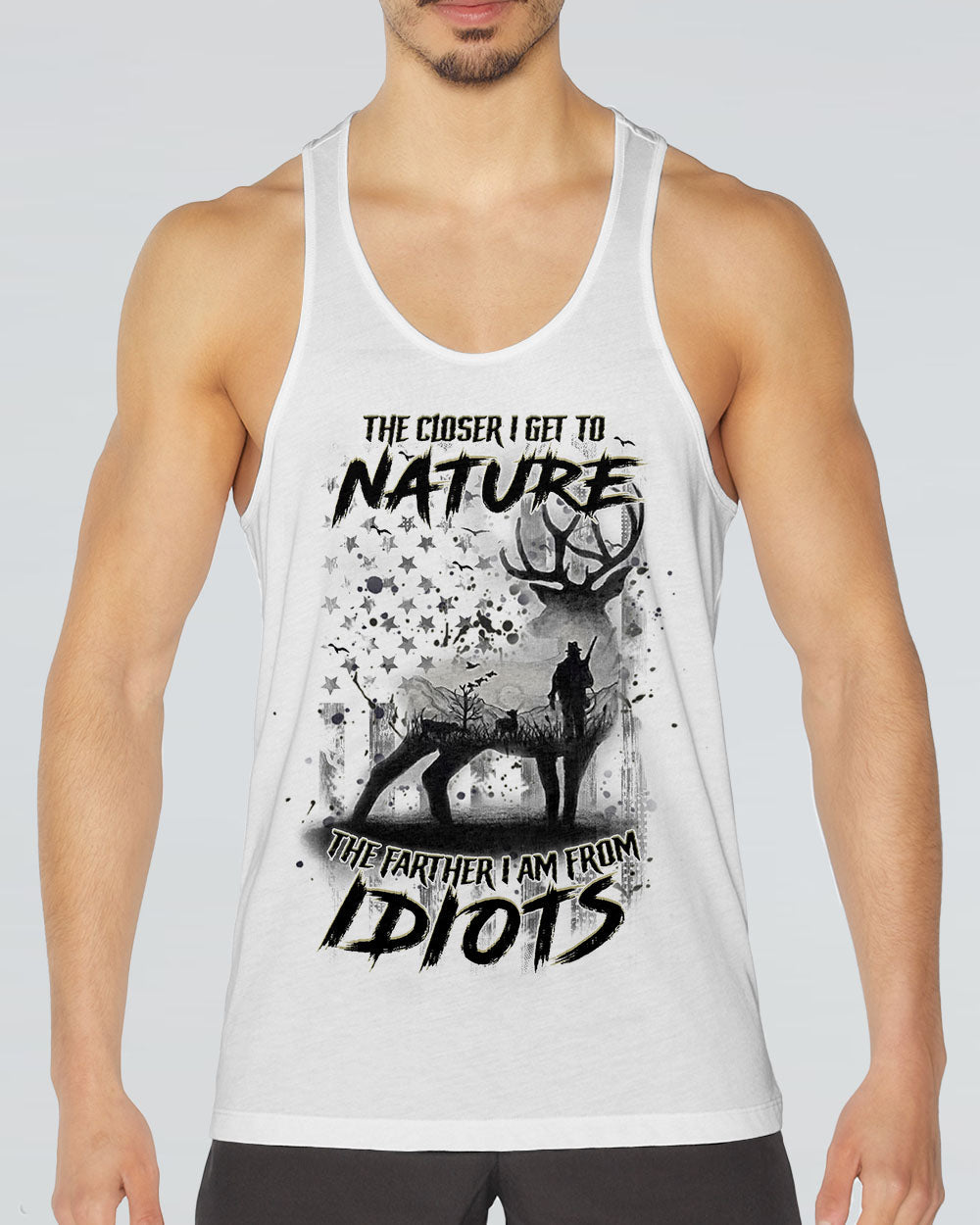 THE CLOSER I GET TO NATURE DEER ALL OVER PRINT - YHHN2201254