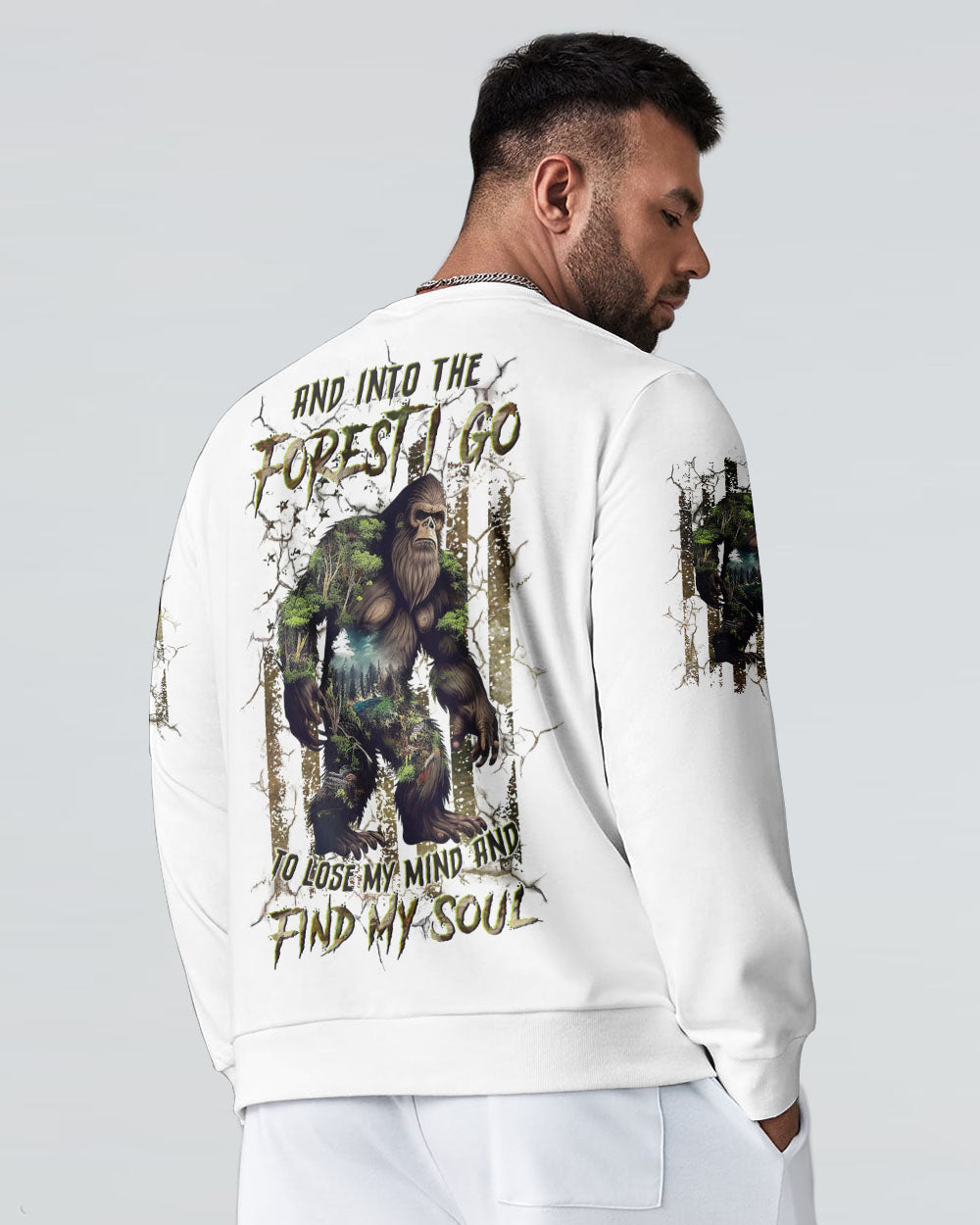 AND INTO THE FOREST I GO BIGFOOT ALL OVER PRINT - YHLN0801254