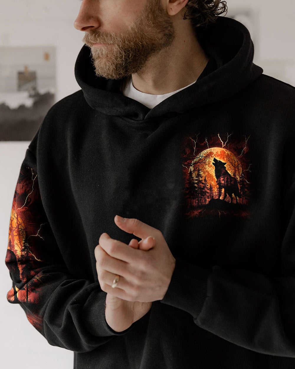 AND INTO THE FOREST I GO WOLF ALL OVER PRINT  - TLNT2803252
