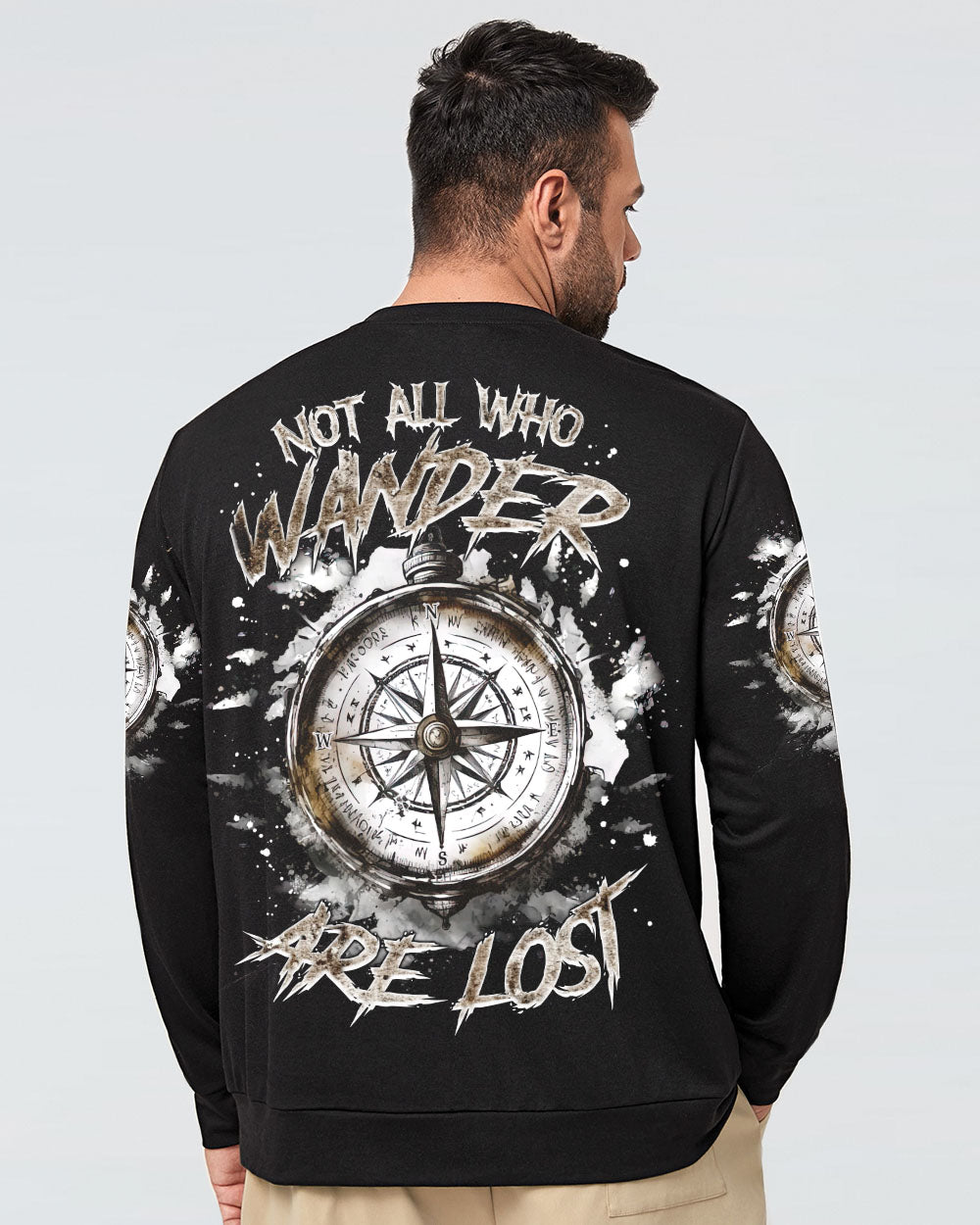 NOT ALL WHO WANDER ARE LOST COMPASS ALL OVER PRINT - TLNZ1403253