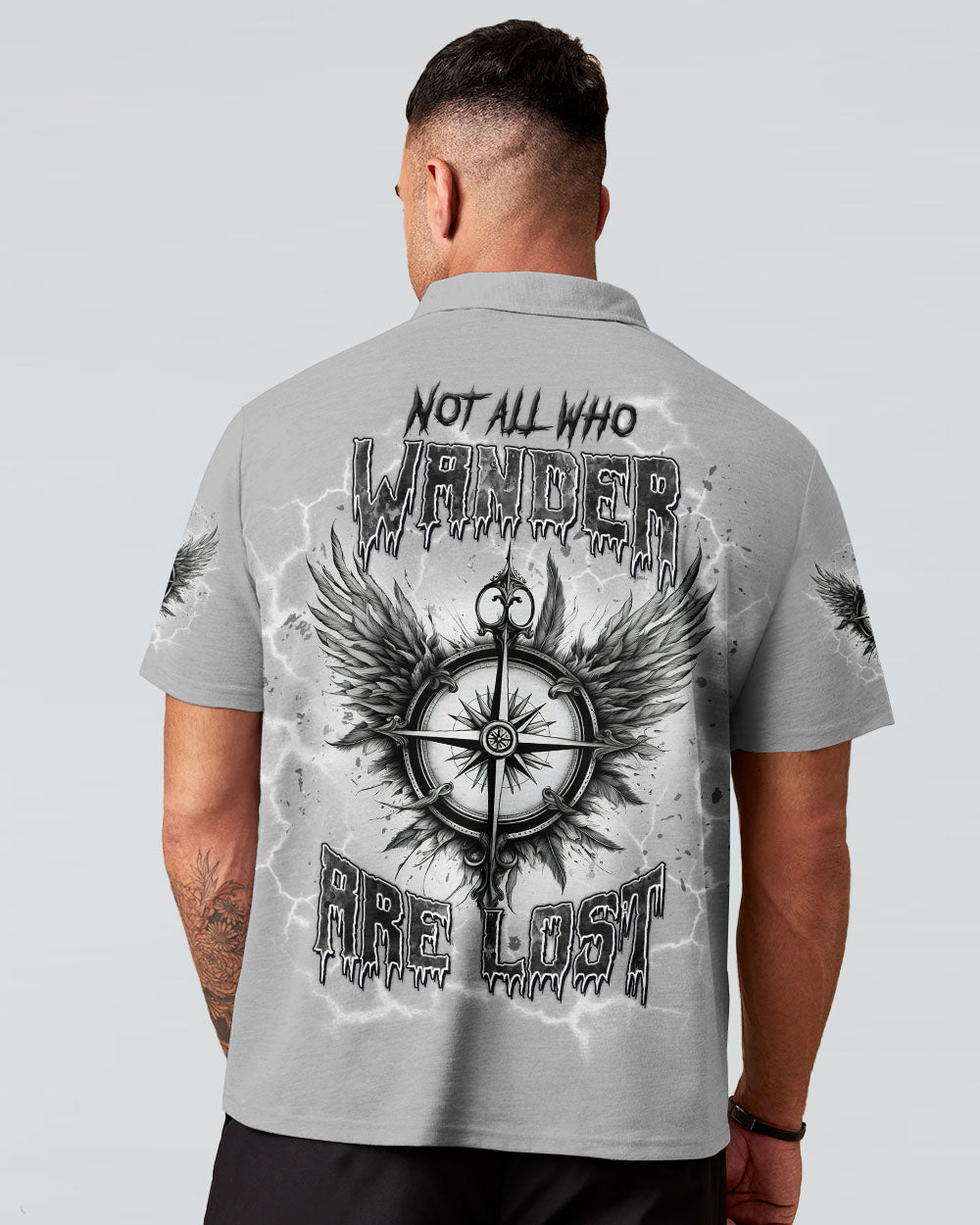 NOT ALL WHO WANDER ARE LOST COMPASS ALL OVER PRINT - TLTW1403253