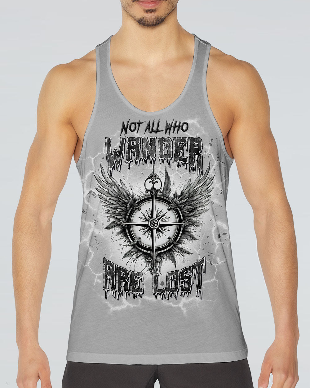 NOT ALL WHO WANDER ARE LOST COMPASS ALL OVER PRINT - TLTW1403253