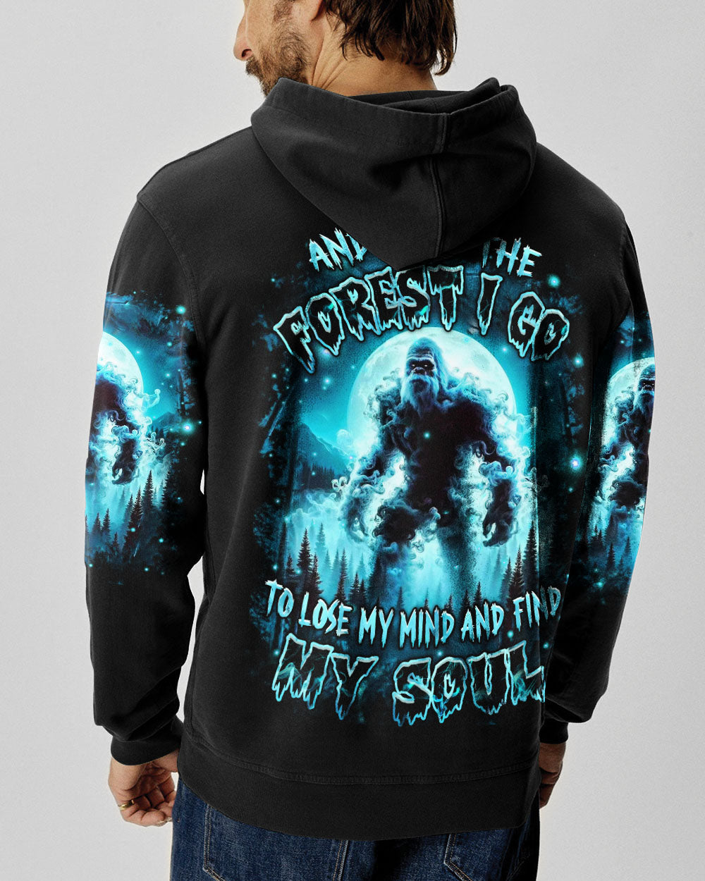 AND INTO THE FOREST I GO BIGFOOT ALL OVER PRINT - YHHN0603254