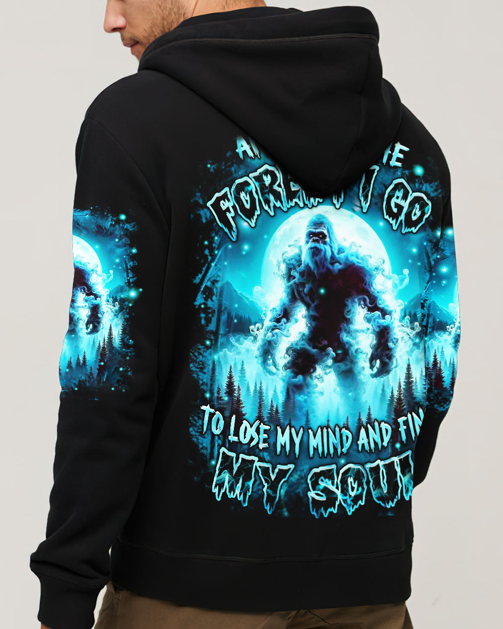 AND INTO THE FOREST I GO BIGFOOT ALL OVER PRINT - YHHN0603254