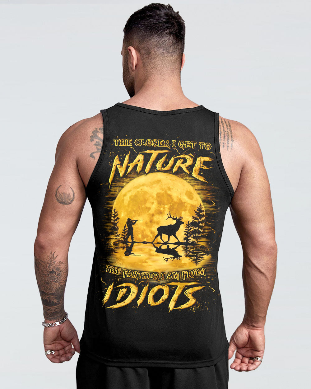 THE CLOSER I GET TO NATURE HUNTING DEER ALL OVER PRINT - YHLN2103253