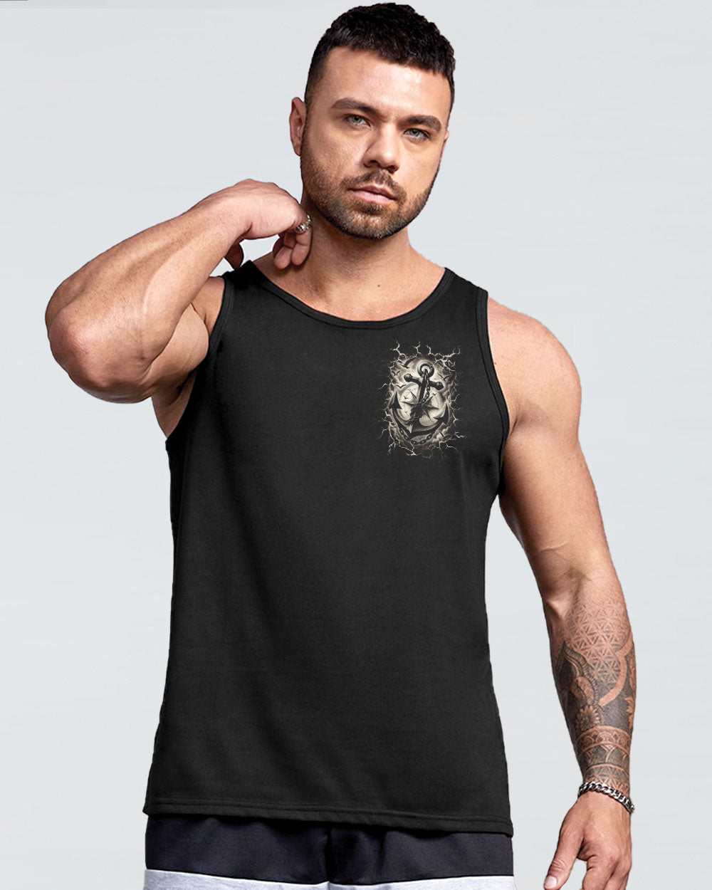 NOT ALL WHO WANDER ARE LOST ANCHOR COMPASS ALL OVER PRINT - YHLN2706254