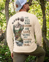 BlueJose Not All Who Wander Are Lost  Personalized Hiking Shirt - Sand