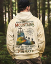 BlueJose When God Gives You Mountains Personalized Hiking Shirt - Sand