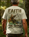 BlueJose Faith Guides My Aim The Cross Steadies My Hand Shirt, Personalized Hunting 3D Shirt