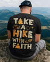BlueJose Take A Hike With Faith Personalized Hiking 3D Shirt - Black