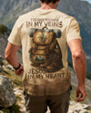 BlueJose I've Got Hikings In My Veins Jesus In My Heart Personalized Hiking 3D Shirt