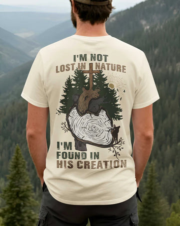 BlueJose I'm Not Lost In Nature Personalized Hiking 3D Shirt - Sand
