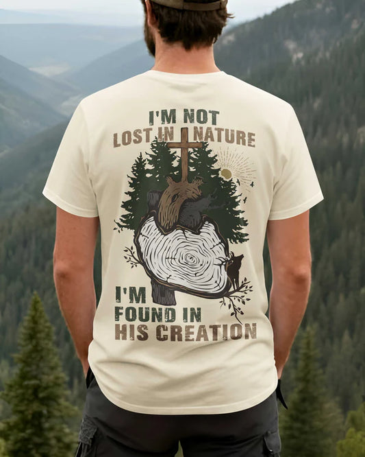 BlueJose I'm Not Lost In Nature Personalized Hiking 3D Shirt - Sand
