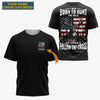 BlueJose I Was Born To Hunt The Wild But Chosen To Follow The Cross Shirt, Personalized Hunting 3D Shirt