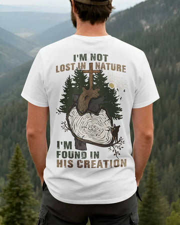 BlueJose I'm Not Lost In Nature Personalized Hiking 3D Shirt - White