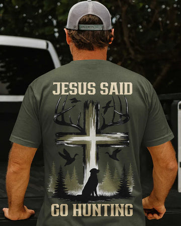 BlueJose Jesus Said Go Hunting Shirt, Personalized Hunting 3D Shirt