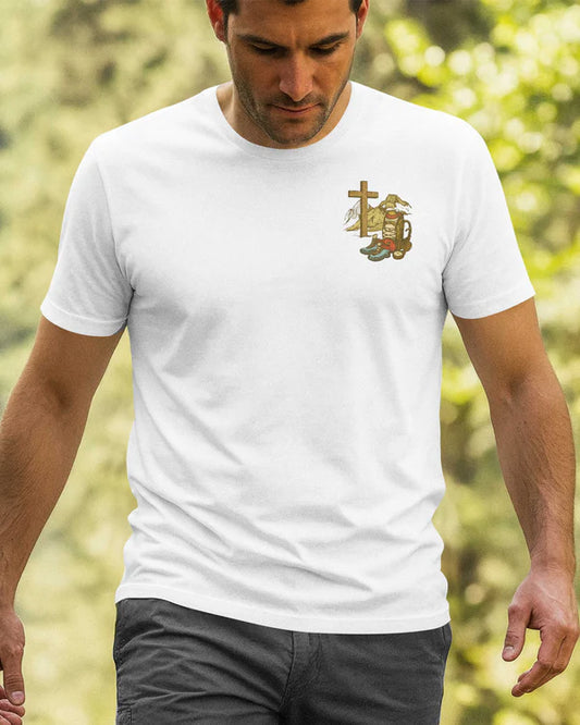 BlueJose I've Got Hiking In My Veins Personalized Hiking 3D Shirt - White