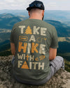 BlueJose Take A Hike With Faith Personalized Hiking 3D Shirt - Green