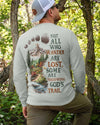BlueJose Not All Who Wander Are Lost  Personalized Hiking Shirt - Grey